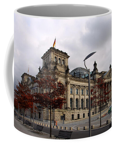 Building Coffee Mug featuring the photograph Reichstag Building Berlin by Christiane Schulze Art And Photography