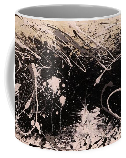 Abstract Coffee Mug featuring the painting Relentless by Dan Campbell