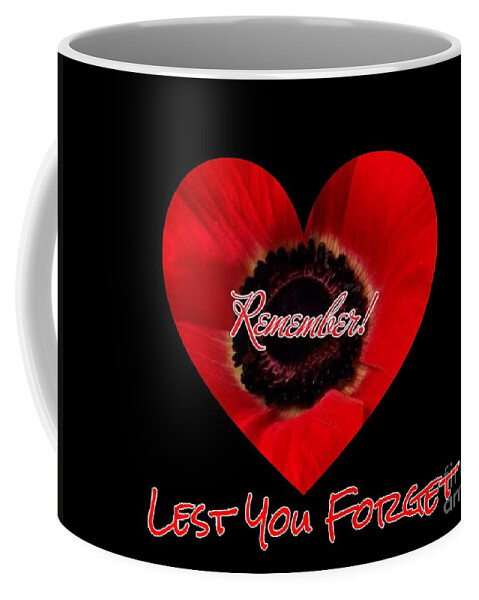 Poppies Coffee Mug featuring the photograph Remember With Love by Joan-Violet Stretch