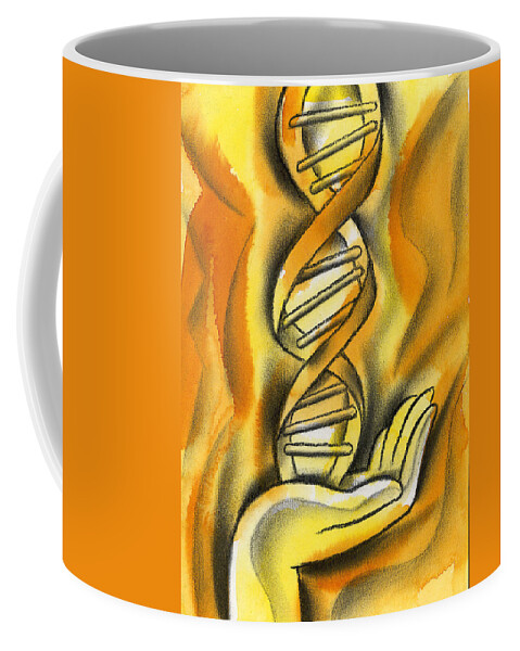 Discovery Distinctive Dna Domination Drawing Duplicate Enigma Expand Expansion Exploration Female Formation Future Gene Genes Genetic Genetic Engineering Genetics Goal Graphic Graphic Art Graphic Design Health Care Health-care Healthcare Human Human Being Illustration Individual Individuality Information Insight Intelligence Joining Knowledge Lady Life Live Living Medical Medical Care Medical Science Medicine Mysterious Mystery One Only Opportunity Coffee Mug featuring the painting Research by Leon Zernitsky