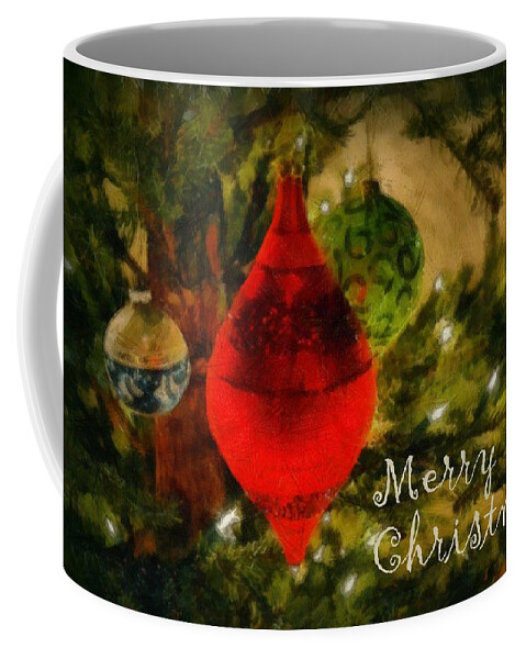 Merry Christmas Coffee Mug featuring the photograph Retro Christmas by Michelle Calkins
