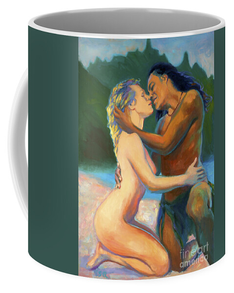 Lovers Coffee Mug featuring the painting Return to Innocence by Isa Maria