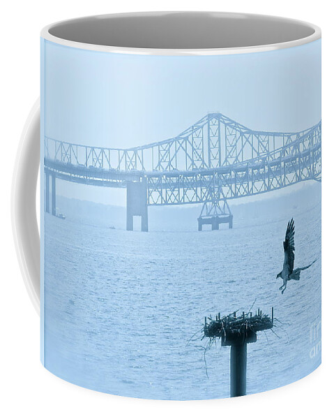 Osprey Coffee Mug featuring the photograph Returning Home by Nancy Patterson