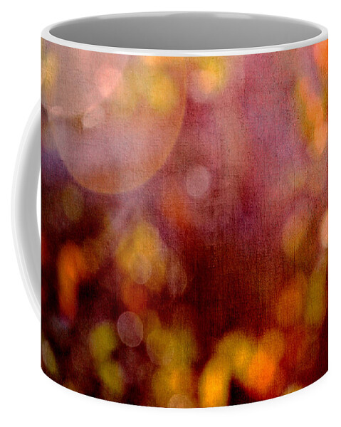 Abstract Coffee Mug featuring the photograph Rich Red Bokeh by Randi Kuhne