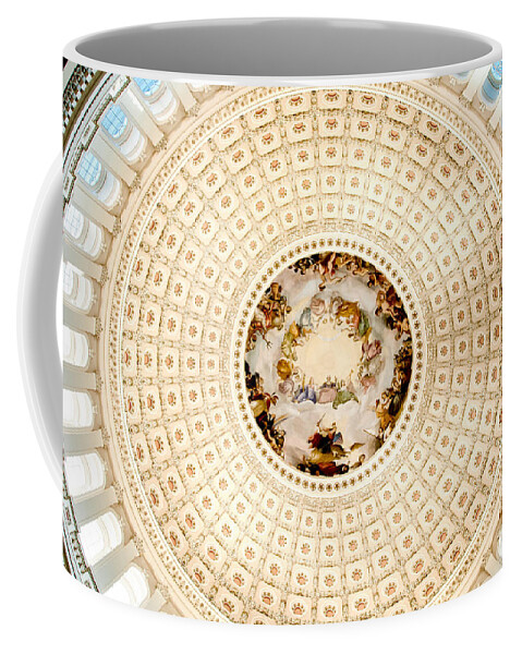 Washington Dc Coffee Mug featuring the photograph Ring Around the Capitol by Greg Fortier
