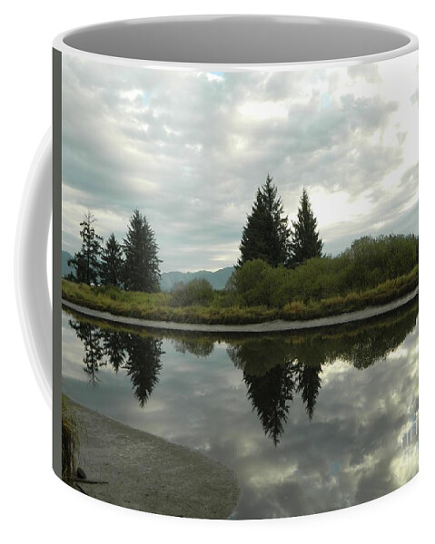 River Coffee Mug featuring the photograph River Reflections by Gallery Of Hope 