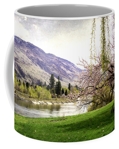 Clouds Coffee Mug featuring the photograph River Spring by Kathy Bassett