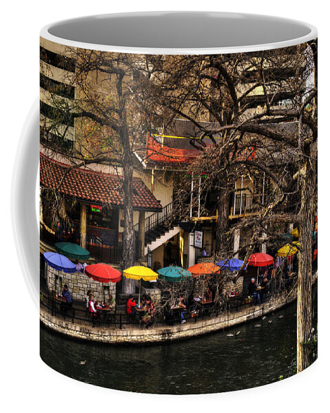 Trees Coffee Mug featuring the photograph Riverview by Deborah Klubertanz