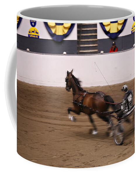 Equine Coffee Mug featuring the photograph Road Pony at Speed by Carol Lynn Coronios