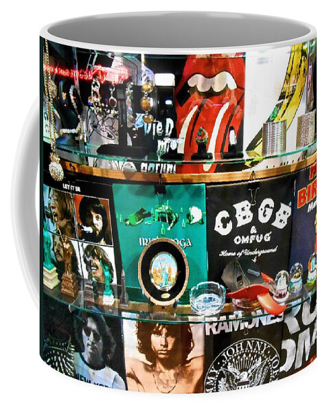  New York City Coffee Mug featuring the photograph Rock and Roll on St. Marks  NYC by Joan Reese