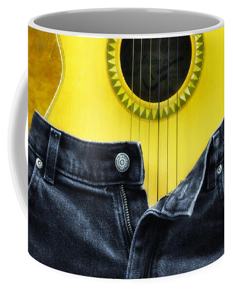 Guitar Coffee Mug featuring the photograph Rock and Roll Woman by Bill Cannon