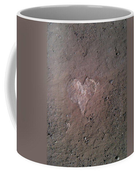 Rock Coffee Mug featuring the photograph Rock Heart by Claudia Goodell