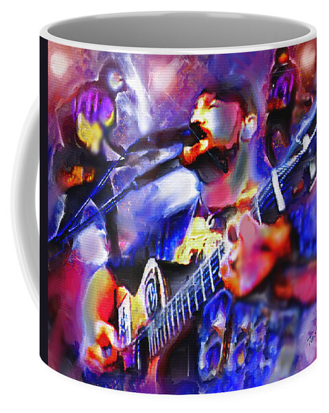 Rock & Roll Art Paintings Coffee Mug featuring the painting Rocker by Ted Azriel