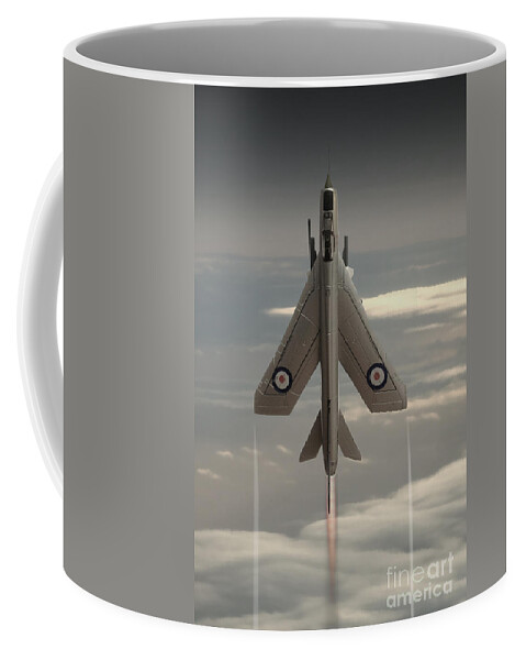 Bac Lightning F6 Coffee Mug featuring the digital art Rocket Ship by Airpower Art