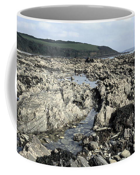Coastline Coffee Mug featuring the photograph Rocky Shore, Cornwall by Carleton Ray