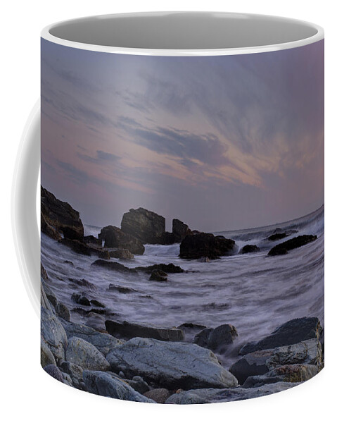 Andrew Pacheco Coffee Mug featuring the photograph Rocky Shore of Sachuest by Andrew Pacheco