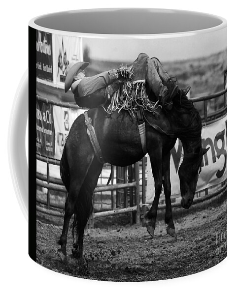 Horse Riding Coffee Mug featuring the photograph Rodeo Power Of Conviction by Bob Christopher