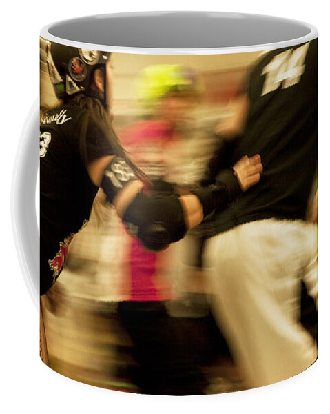 Sports Coffee Mug featuring the photograph Roller Derby by Theresa Tahara