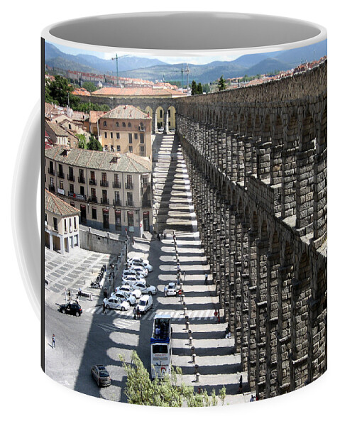 Roman Coffee Mug featuring the photograph Roman Aqueduct II by Farol Tomson