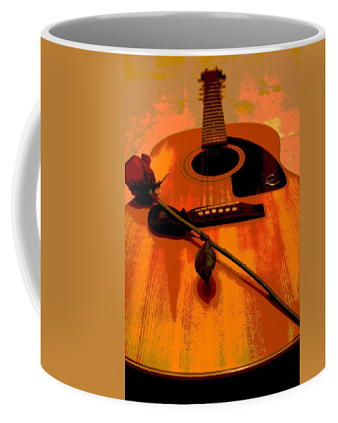 Guitar Coffee Mug featuring the photograph Romance Me by Sharon McLain
