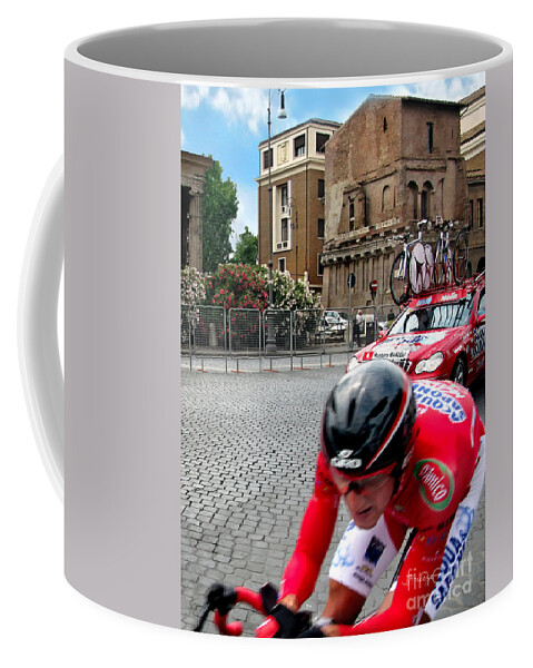 Giro Coffee Mug featuring the photograph Rome  Giro d Italia by Jennie Breeze