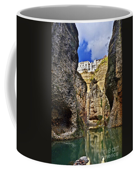 Andalucia Coffee Mug featuring the photograph Ronda - Andaluzia - Spain - Canyon behind the House of the Moorish King by Carlos Alkmin