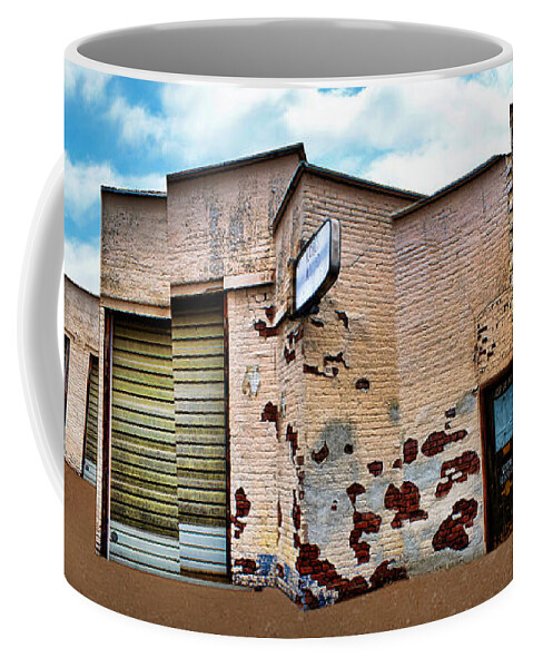 Garage Coffee Mug featuring the photograph Ron's Automotive #1 by Nikolyn McDonald