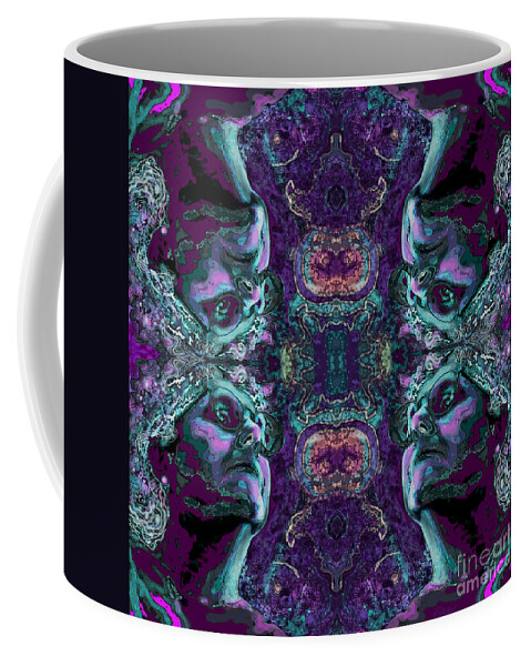 Rorschach Coffee Mug featuring the digital art Rorschach Me by Carol Jacobs