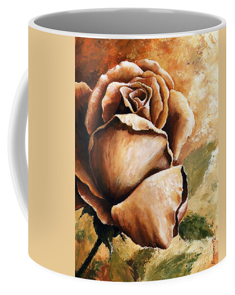 Still Life Coffee Mug featuring the painting Rose by Emerico Imre Toth