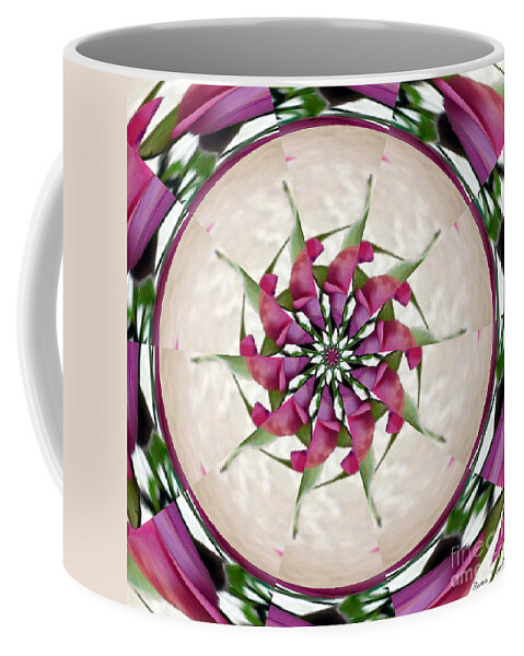 Rose Coffee Mug featuring the photograph Rose Petal Pinwheel by Renee Trenholm