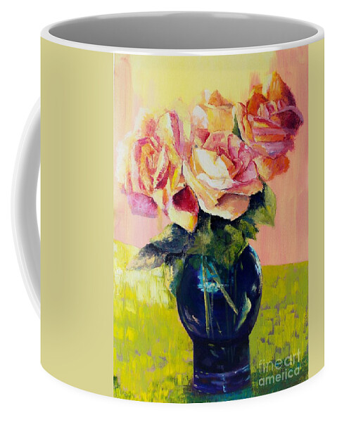 Still Life Coffee Mug featuring the painting Roses by Marlene Book