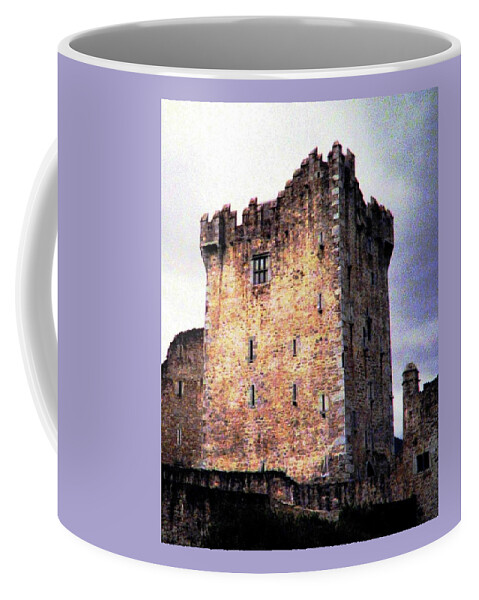 Ross Castle Coffee Mug featuring the photograph Ross Castle Kilarney Ireland by Angela Davies