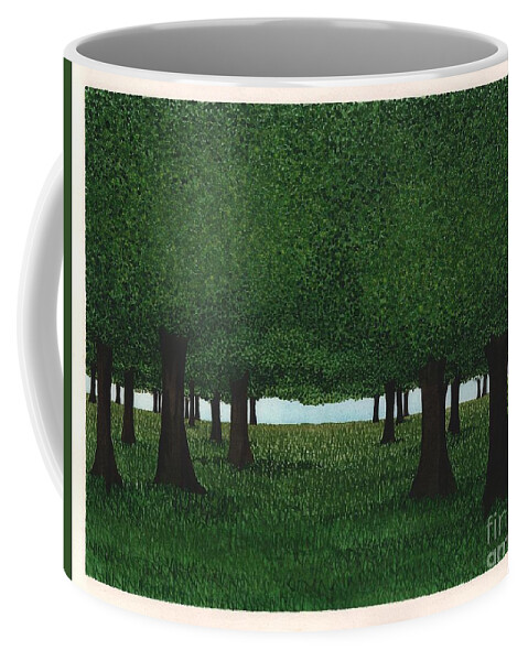 Trees Coffee Mug featuring the painting Ross by Hilda Wagner