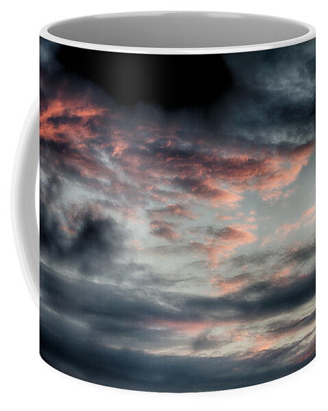 June Coffee Mug featuring the photograph Rosy Clouds by Leah Palmer