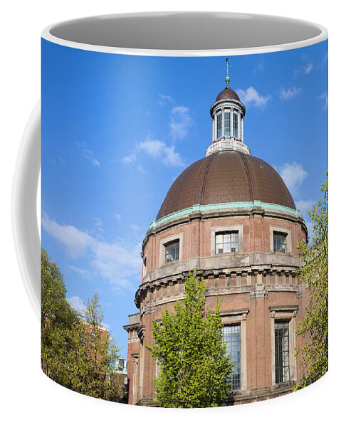 Round Coffee Mug featuring the photograph Round Lutheran Church in Amsterdam by Artur Bogacki