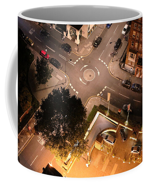 London Coffee Mug featuring the photograph Roundabout Night by Nicky Jameson
