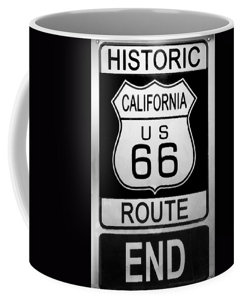 Route 66 Coffee Mug featuring the photograph Route 66 End by Chuck Staley