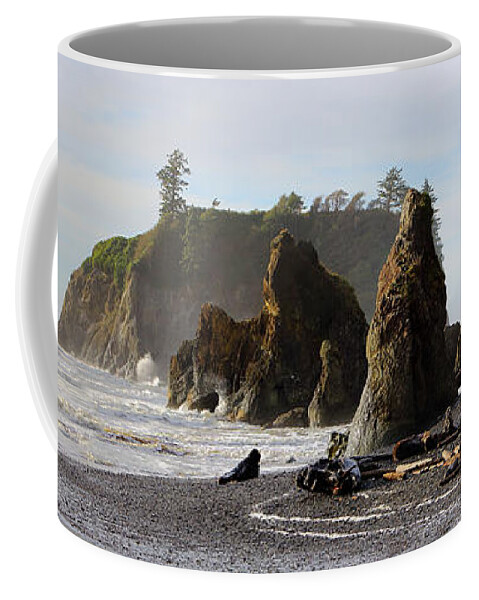 Landscape Coffee Mug featuring the photograph Ruby Beach by David Andersen