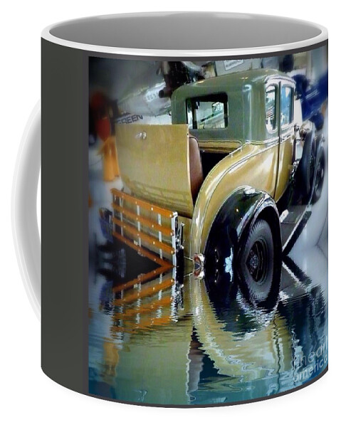 Rumble Vintage Reflect Coffee Mug featuring the photograph Rumble Vintage Reflect by Susan Garren