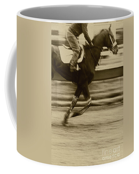 Horse Coffee Mug featuring the photograph Run by Margie Hurwich