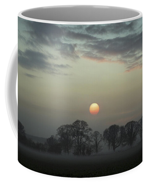 Sunset Coffee Mug featuring the photograph Rural autumn sunset by Gary Eason