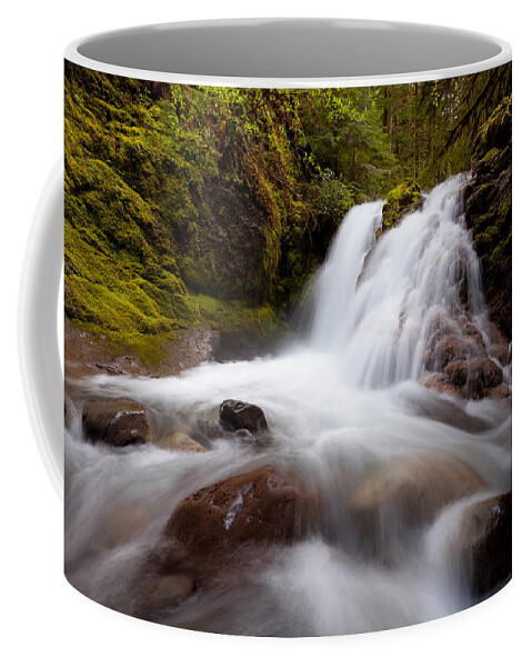 Waterfall Coffee Mug featuring the photograph Rushing Cascades by Andrew Kumler