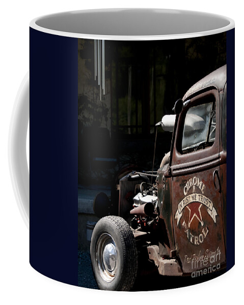 Old Truck Coffee Mug featuring the photograph Rusty Transportation by Wilma Birdwell