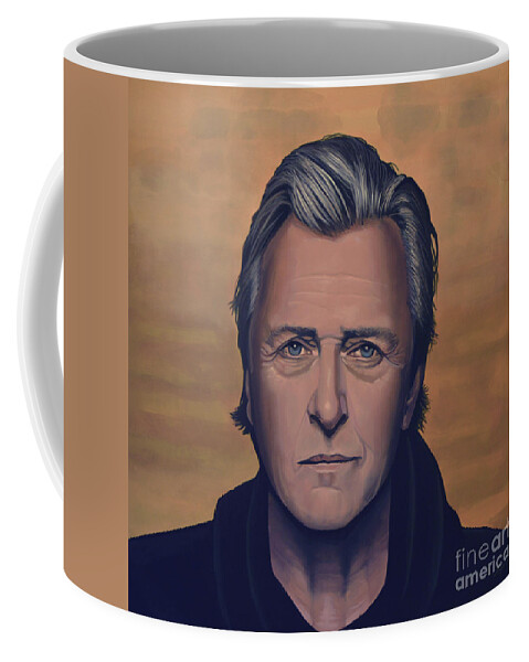 Rutger Hauer Coffee Mug featuring the painting Rutger Hauer by Paul Meijering