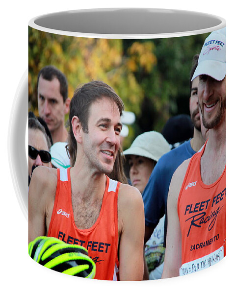 Run To Feed The Hungry 2013 Coffee Mug featuring the photograph Ryan and Jeff by Randy Wehner