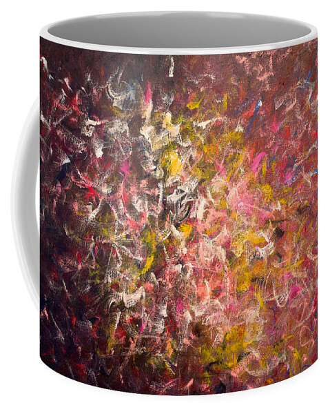 Derek Kaplan Art Coffee Mug featuring the painting Rythm Of Life by Derek Kaplan