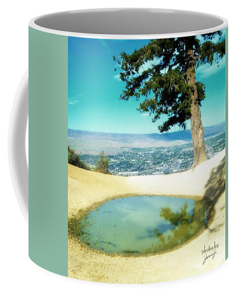 Wenatchee Coffee Mug featuring the photograph Saddle Rock Oasis by Jamie Johnson