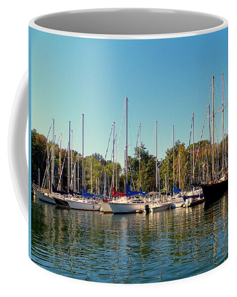 Sail Away Coffee Mug featuring the photograph Sail Away by Lisa Wooten