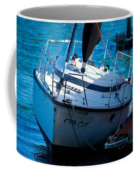 Sailboat Coffee Mug featuring the photograph Sailboat Docked by Valerie Cason