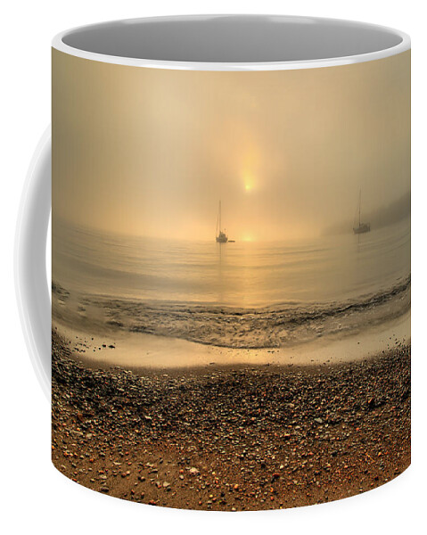 Canada Coffee Mug featuring the photograph Sailboats in Tee Harbour by Jakub Sisak